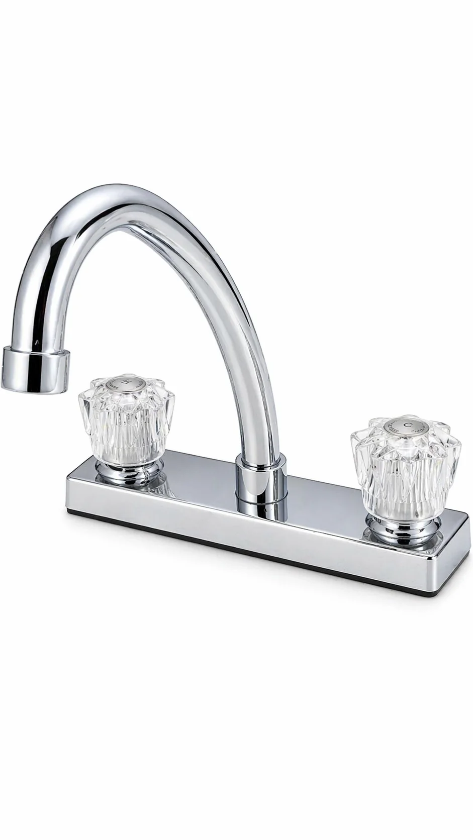 Llave p/lavaplatos pomo de cristal